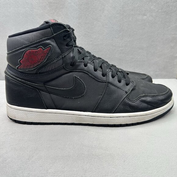 Nike Air Jordan 1 Retro High OG 'Black Satin Gym Red' Mens Size 15 Shoes 2020 - Picture 1 of 8